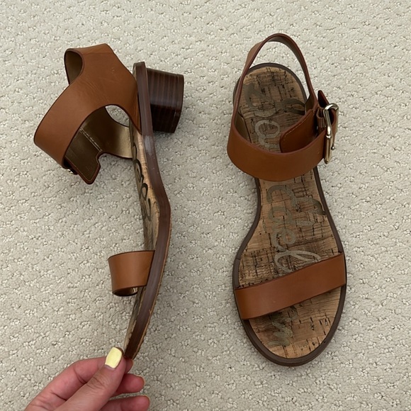 Sam Edelman Brown Sandals with Silver Buckle - Picture 2 of 14